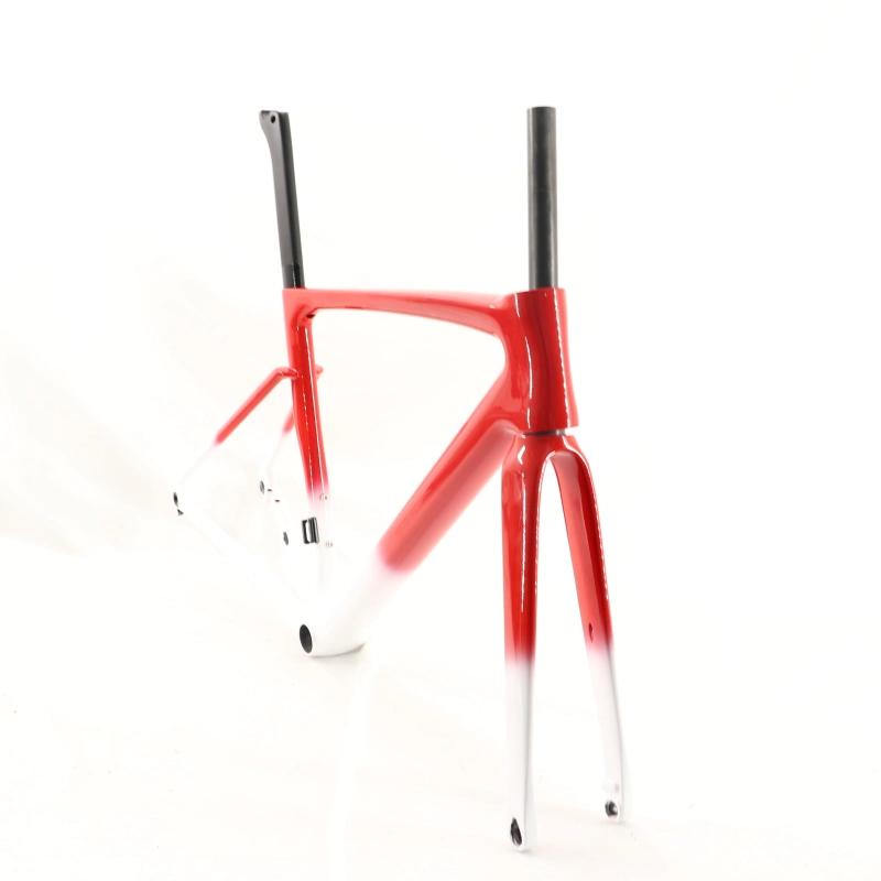 VB-R-168 Light Weight Carbon Road Bike Frameset Red Fading Glossy Finish