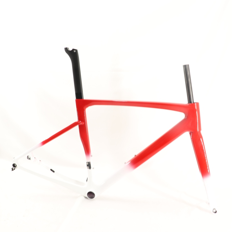 VB-R-168 Light Weight Carbon Road Bike Frameset Red Fading Glossy Finish