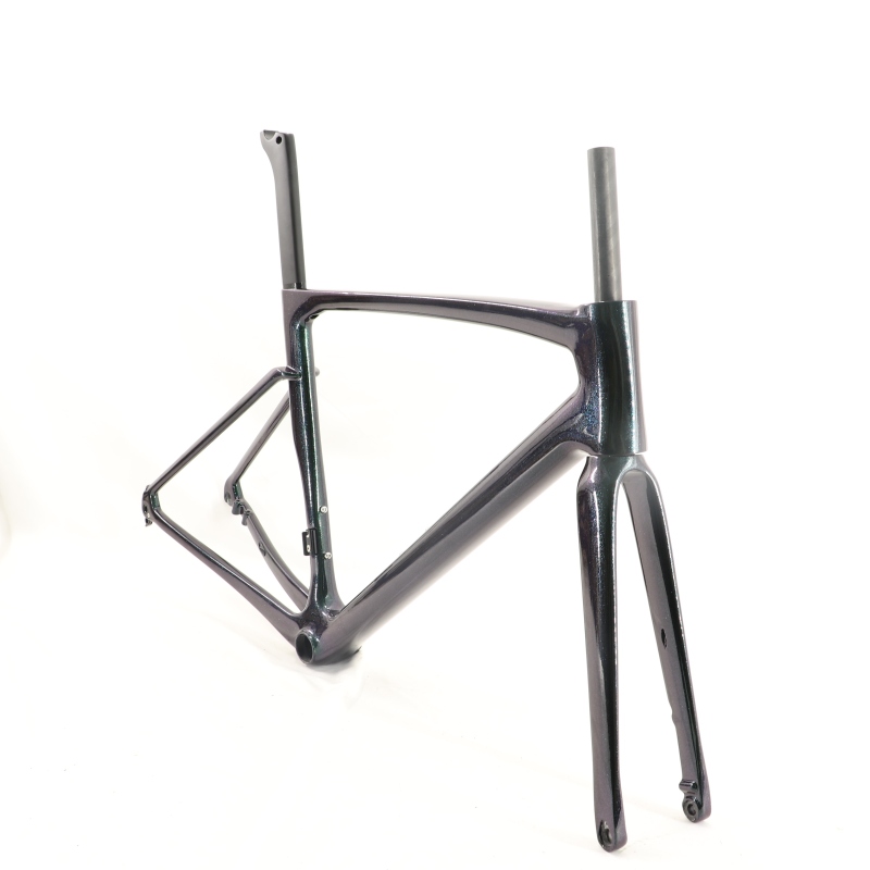 VB-R-168 Light Weight Carbon Road Bike Frameset Green Chameleon Glossy Finish