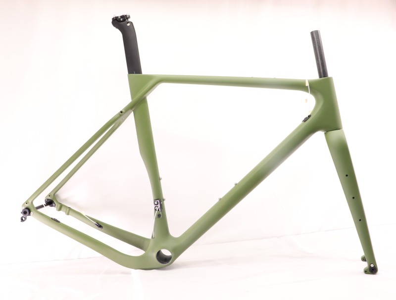 GF-001 Custom Paint Gravel Bike Frame Olive Green