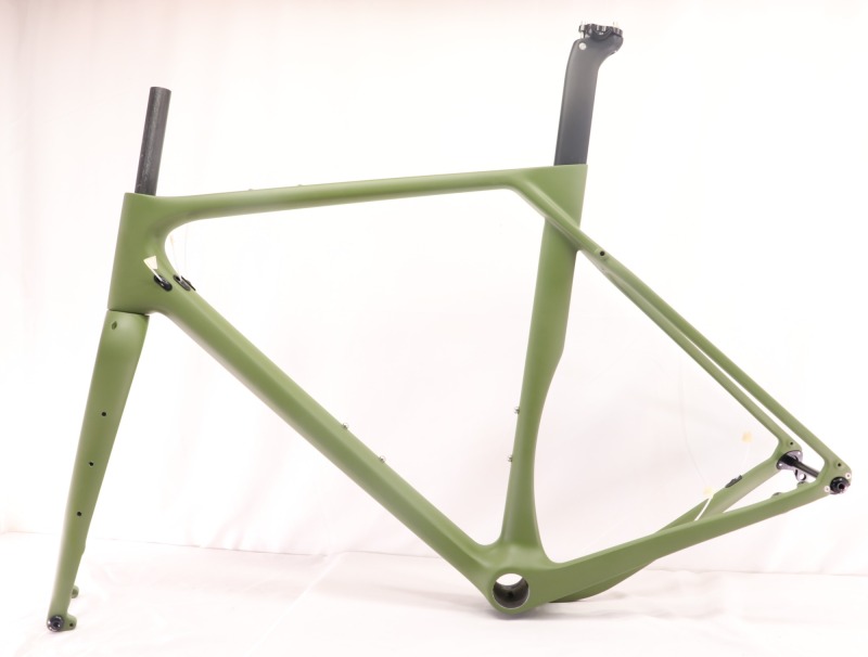 GF-001 Custom Paint Gravel Bike Frame Olive Green