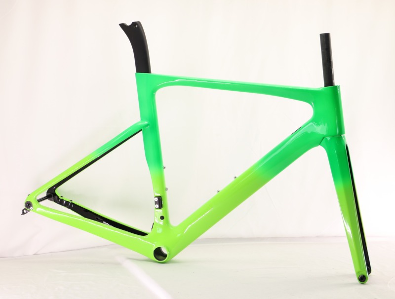 VB-R-168 Light Weight Carbon Road Bike Frame Fading Green