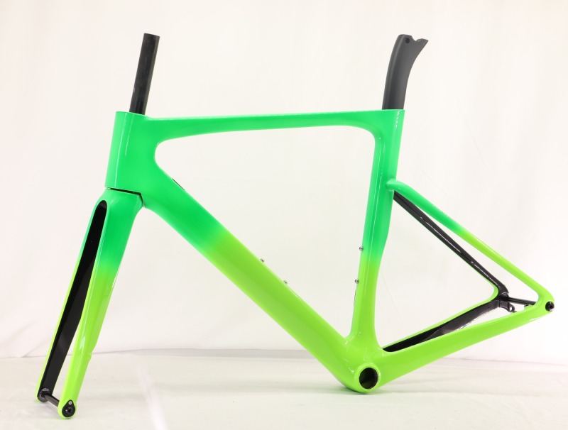 VB-R-168 Light Weight Carbon Road Bike Frame Fading Green