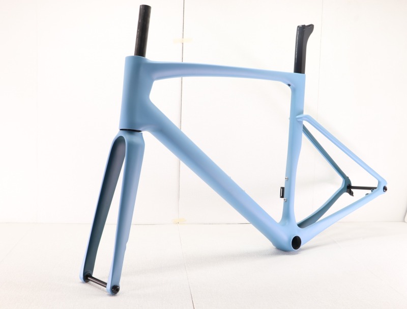 VB-R-168 Light Weight Carbon Road Bike Frame Light Blue