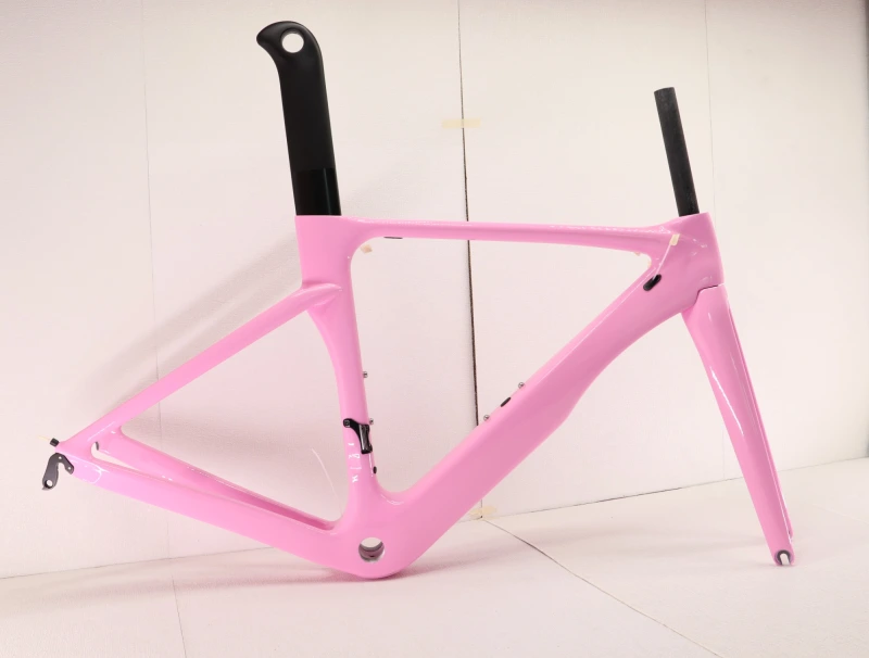 VB-R-068 road bicycle frame set glossy pink