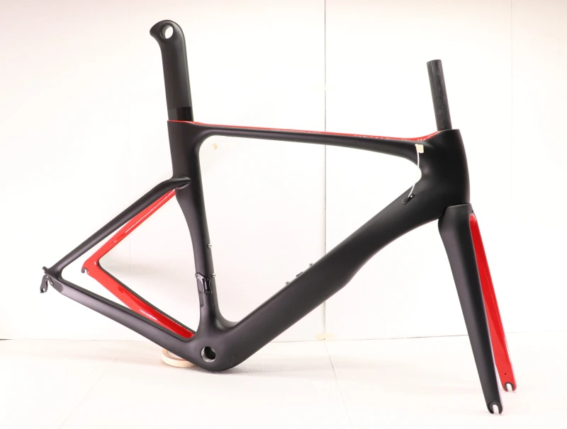 VB-R-068 road bicycle frame set red black color