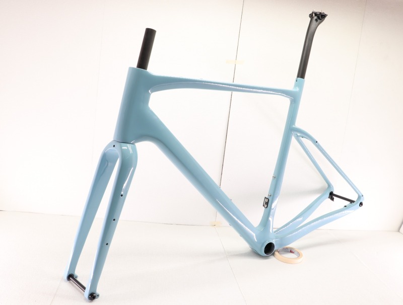 GF-002 Carbon Gravel Bike Frame set Light Blue