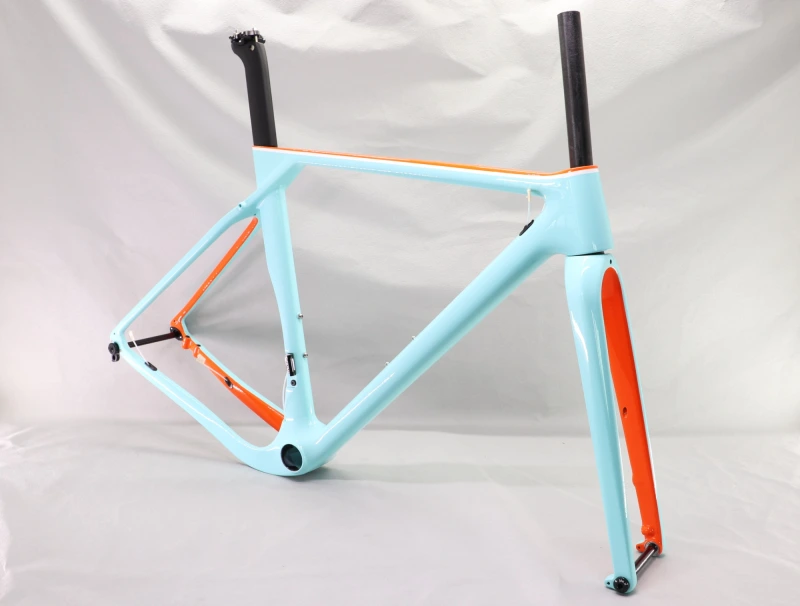 GF-001 Custom Paint Gravel Bike Frame Glossy Finish