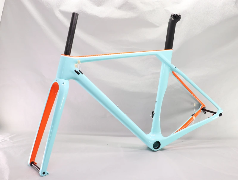 GF-001 Custom Paint Gravel Bike Frame Glossy Finish