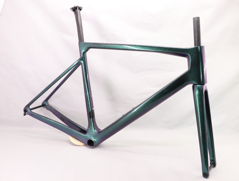 2020 VB-R-177 Super Light Carbon Fiber Road Frame Green Chameleon Glossy