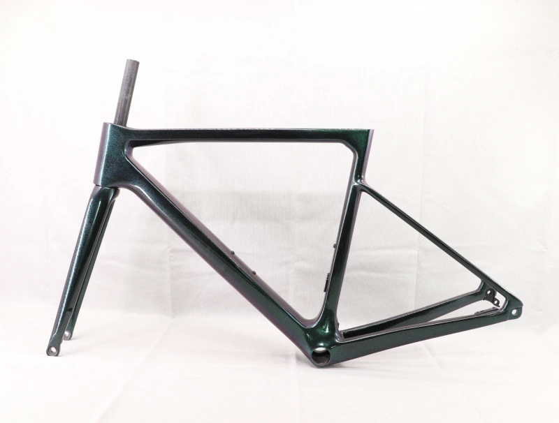 2020 VB-R-177 Super Light Carbon Road Frame Green Chameleon Glossy Paint