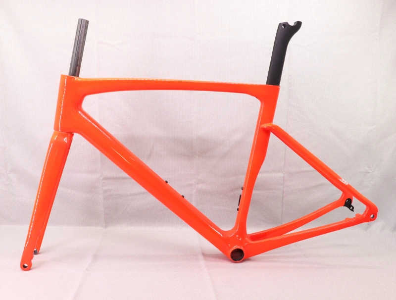 VB-R-168 Light Weight Carbon Road Bike Frame Bright Red Glossy Paint