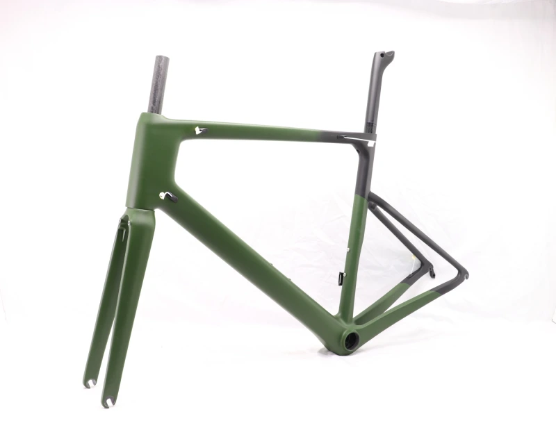 VB-R-086 Carbon Road Bike Frame V Brake Custom Paint Olive Green