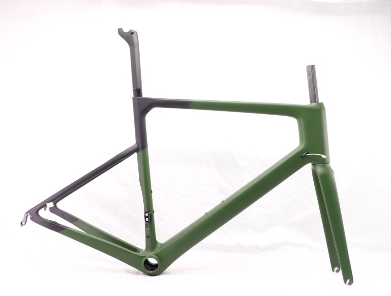 VB-R-086 Carbon Road Bike Frame V Brake Custom Paint Olive Green