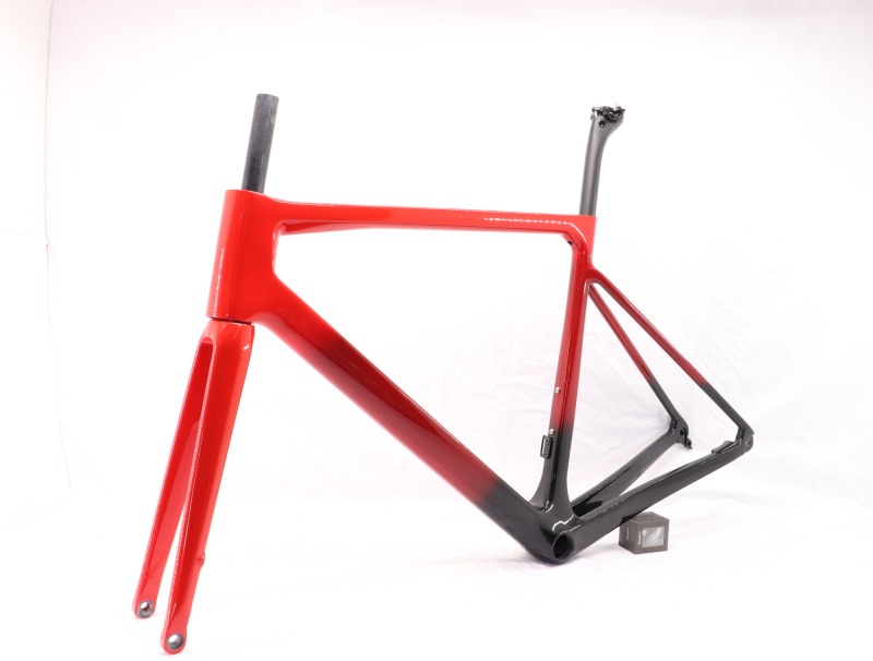 2020 VB-R-177 Super Light Carbon Road Frame Red Fading Glossy Paint