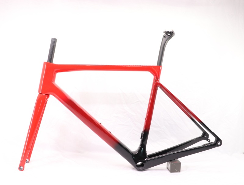 2020 VB-R-177 Super Light Carbon Road Frame Red Fading Glossy Paint