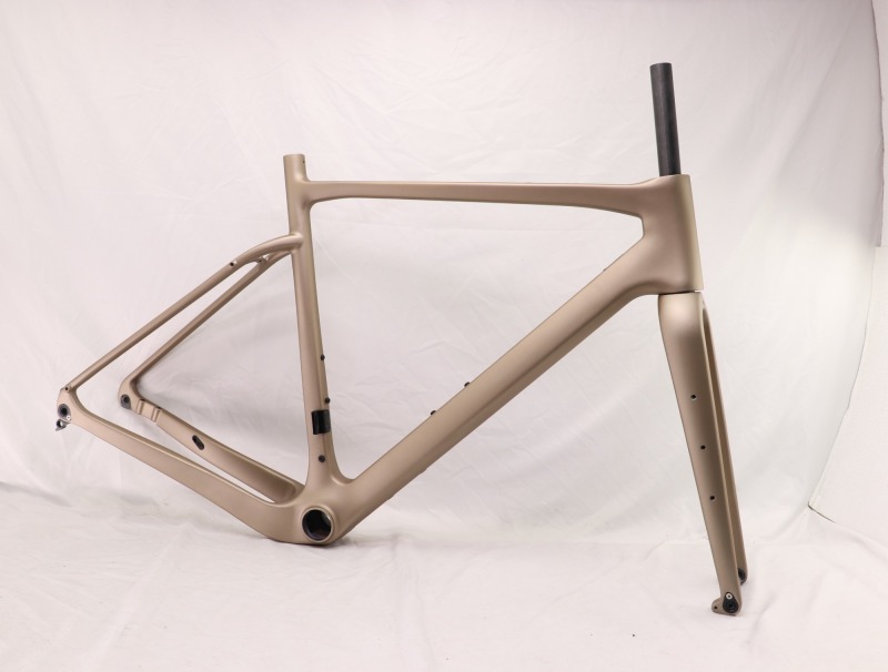 GF-002 Carbon Gravel Bike Frame Sand Gold