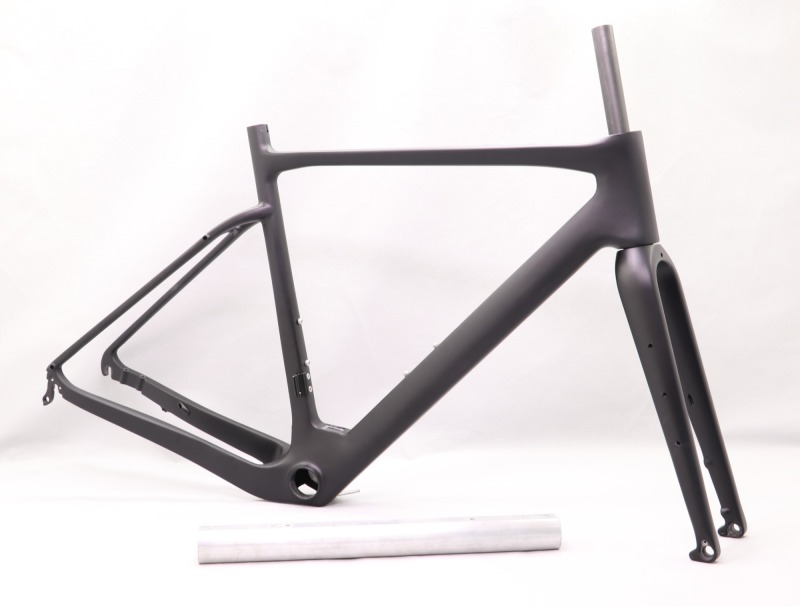 2022 VeloBuild Carbon Fiber E-Bike Gravel Frame Hidden Cables