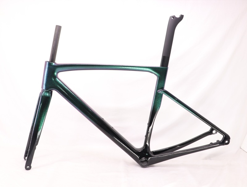 VB-R-168 Light Weight Carbon Road Bike Frameset Fading Chameleon Green