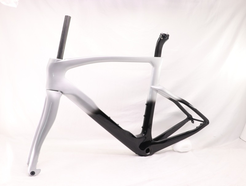 2022 VB-R-218 Carbon Road Frame Metallic Silver Fading Glossy Paint