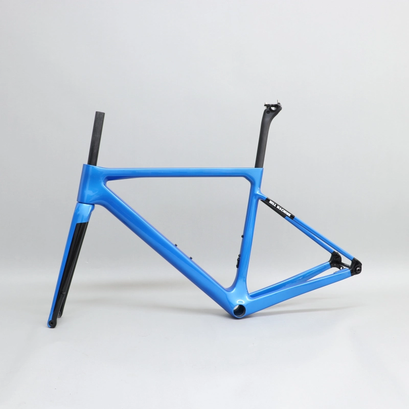 R-177 Super Light Carbon Road Frame Silver Blue