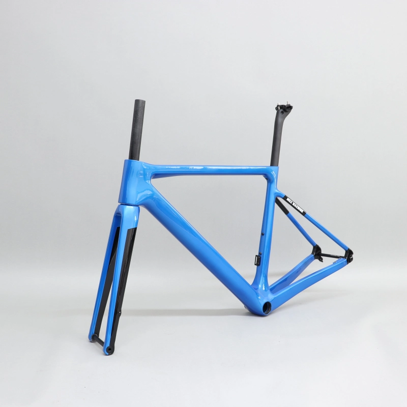 R-177 Super Light Carbon Road Frame Silver Blue