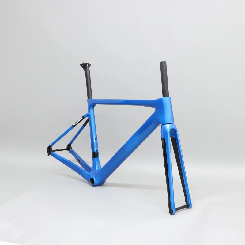 R-177 Super Light Carbon Road Frame Silver Blue