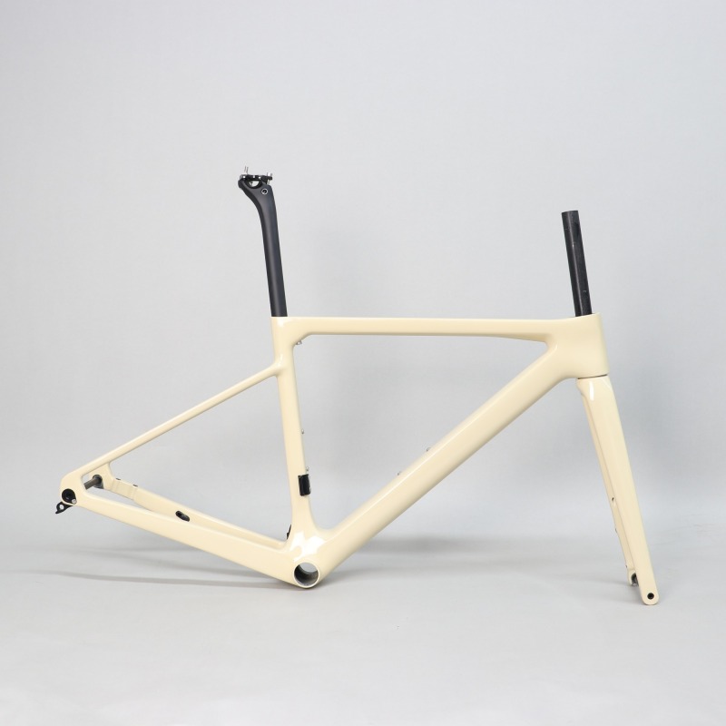 R-177 Creamy Yellow Carbon Road Frame