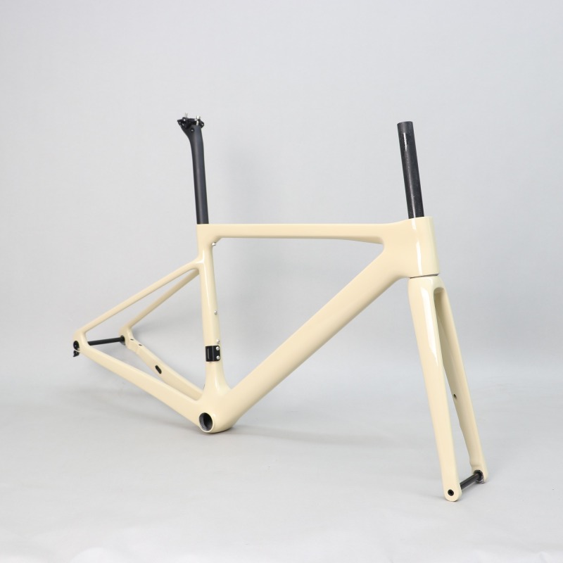 R-177 Creamy Yellow Carbon Road Frame