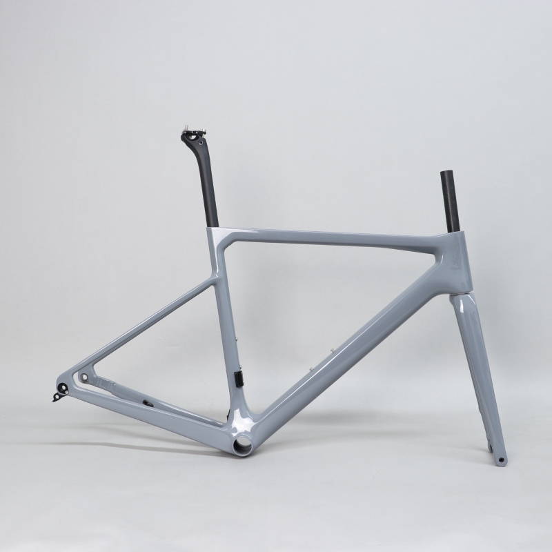 R-177 Light Grey Carbon Road Frame