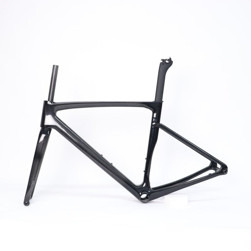 R 168 Carbon Road Bike Frame Black Fadding to UD Carbon Weave