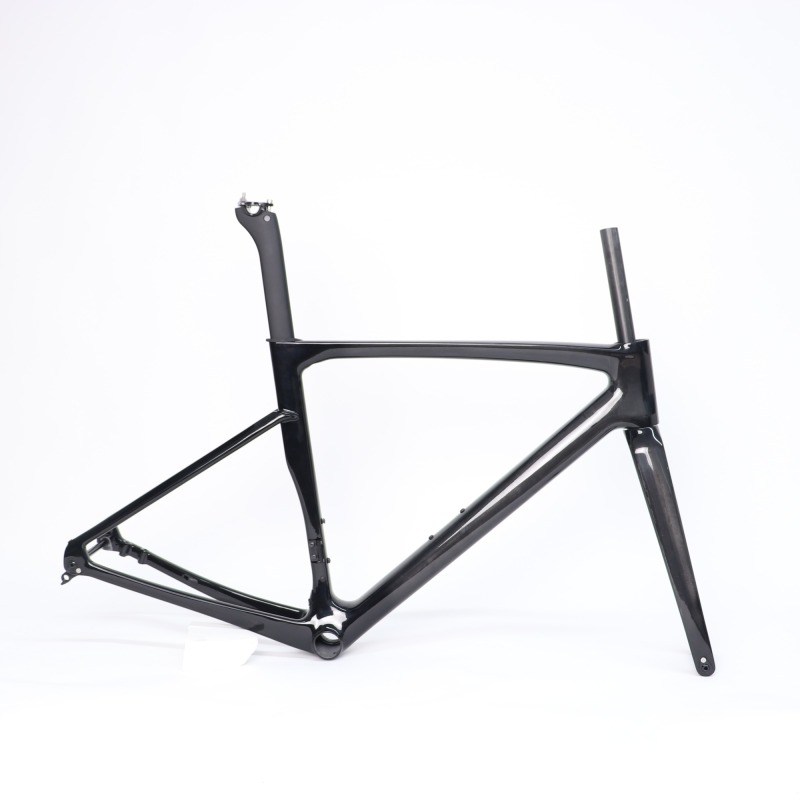 R 168 Carbon Road Bike Frame Black Fadding to UD Carbon Weave