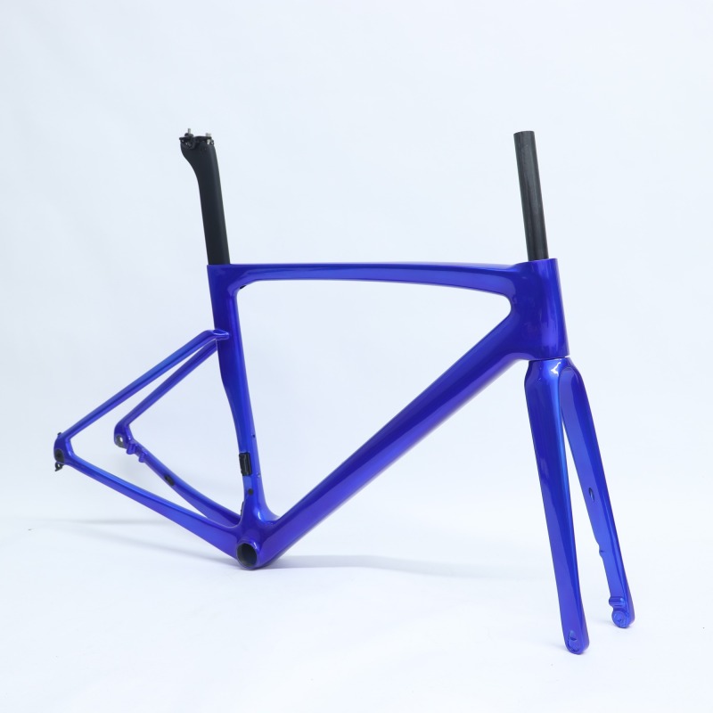 Candy Blue Customized Paint R-168 Carbon Road Bike Frame