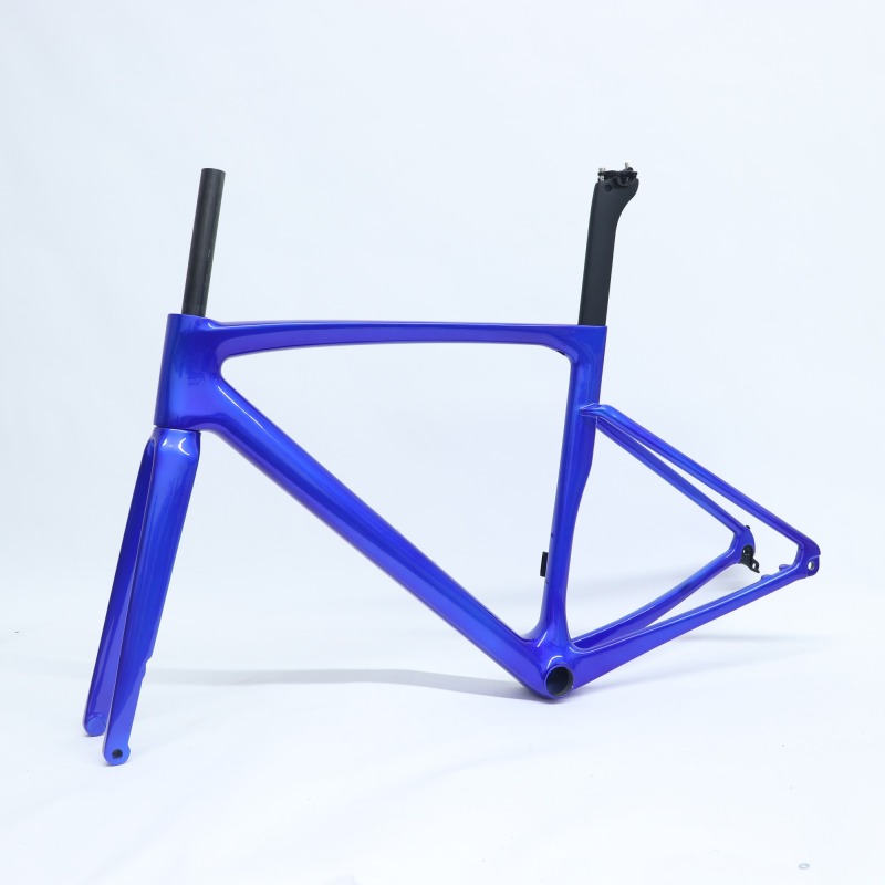 Candy Blue Customized Paint R-168 Carbon Road Bike Frame