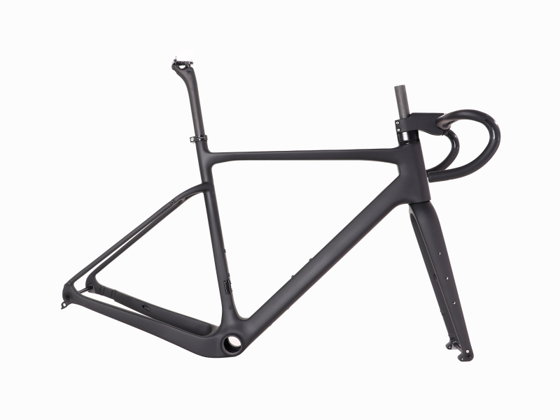 2021 VeloBuild Carbon Fiber Integrated Gravel Bike Frame Hidden Cables