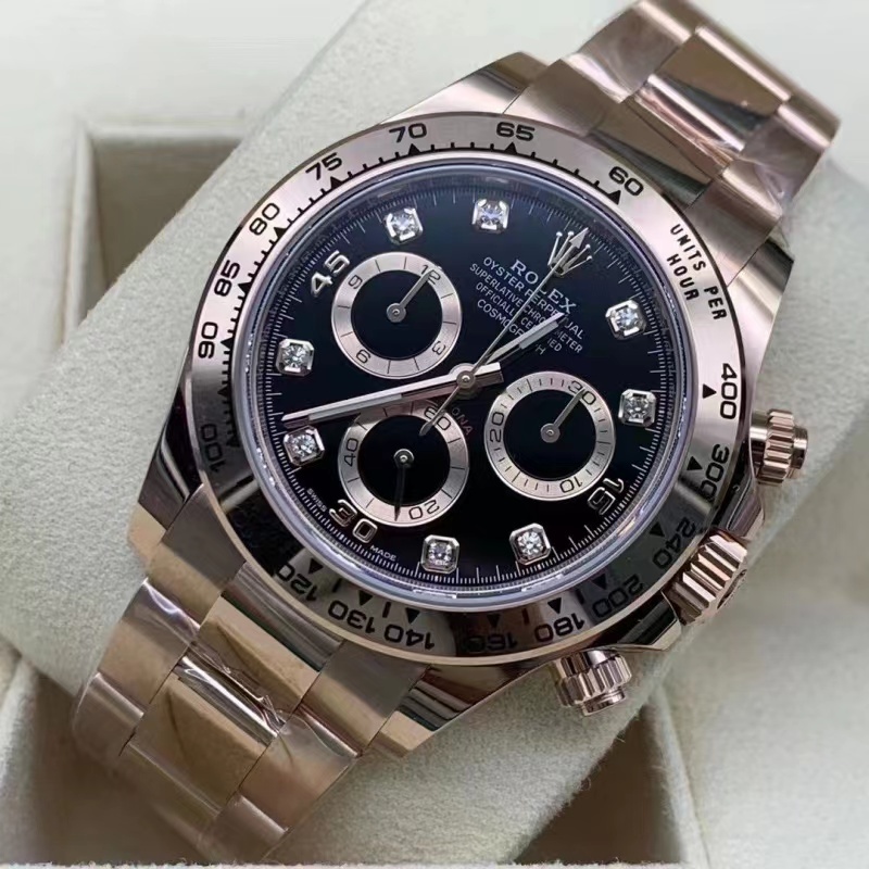 Rolex Cosmograph Daytona Rose Gold Black 116505