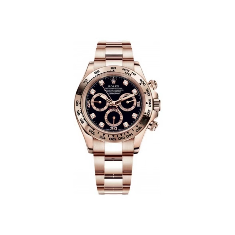 Rolex Cosmograph Daytona Rose Gold Black 116505