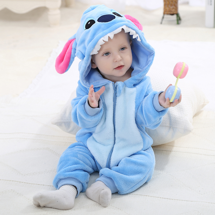 MICHLEY OEM High Quality Children Clothing Boys Hooded Jumpsuits Animal Baby Girls' One-Piece Rompers QWE5