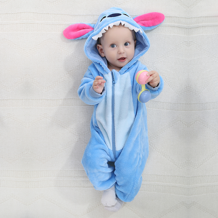 MICHLEY OEM High Quality Children Clothing Boys Hooded Jumpsuits Animal Baby Girls' One-Piece Rompers QWE5