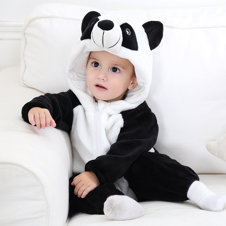 MIHCLEY OEM Children Romper Clothing Girls Hooded Jumpsuits Animal Baby Girl's Winter Infant Costume QWF6