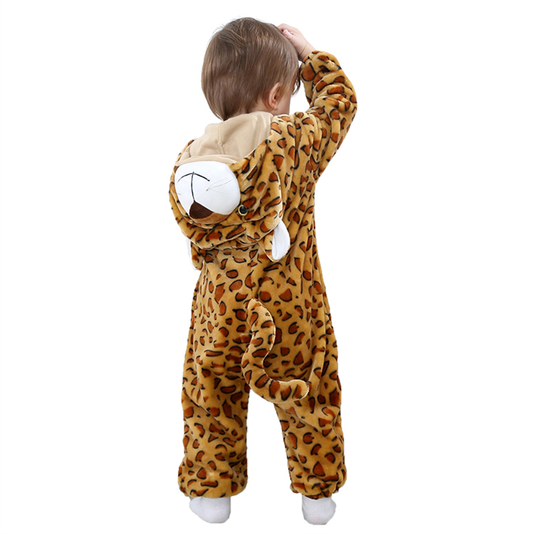 MICHLEY OEM High Quality Children Clothing Girls Hooded Jumpsuits Animal Baby Girls' One-Piece Rompers QWF1