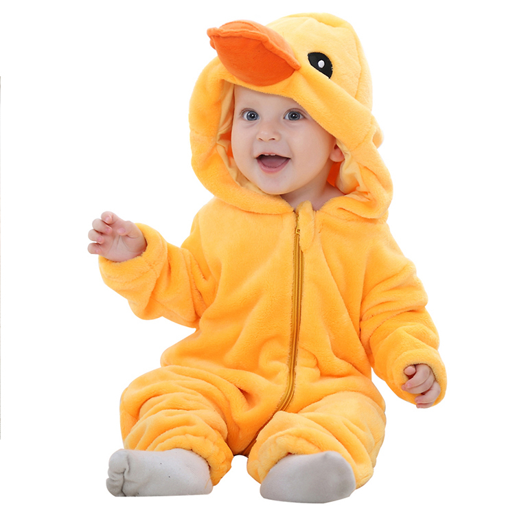 MICHLEY OEM High Quality Children Clothing Boys Hooded Jumpsuits Animal Baby Girls' One-Piece Rompers QWE6
