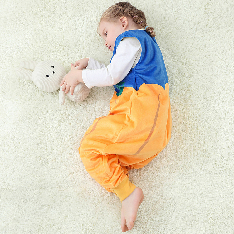 Michley Girls Halloween Pumpkin One Piece Rompers Boys Sleeveless Kids Sleeping Bag Baby Pajamas SD07-NG
