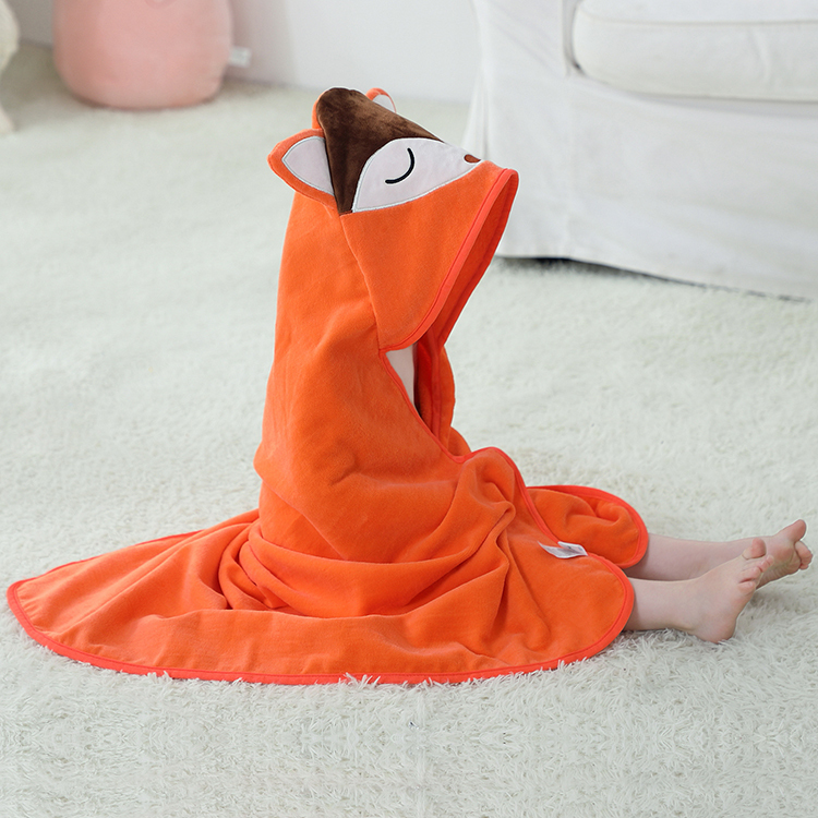 MICHLEY Baby Hooded Towel 100%Cotton Bath Towel Baby Hooded Washcloth Children Hooded Towels WEA-O