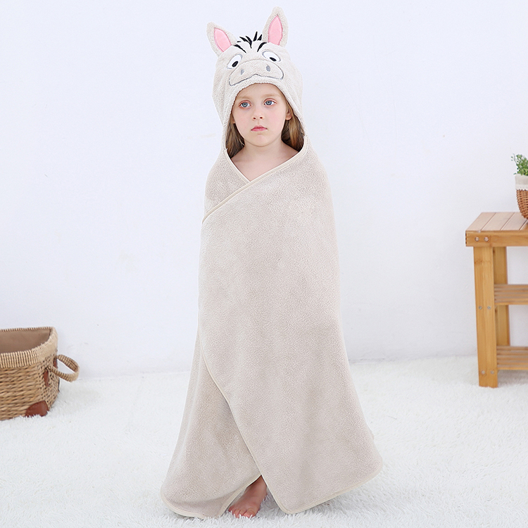 Michley New Design Kids Hooded Baby Towel Kids Hooded Bath Robe Children's Bath Towel JKL-BM