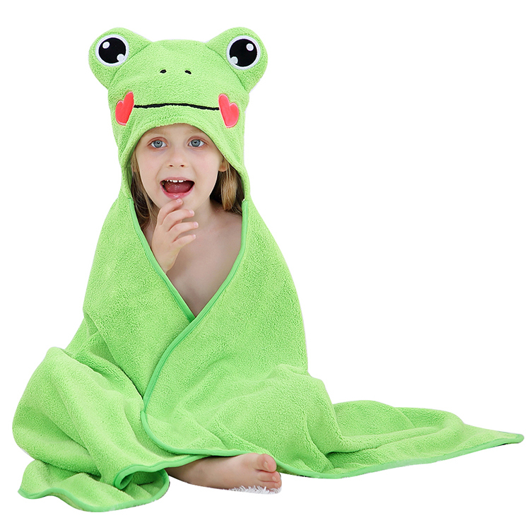 Michley Animal Kids Baby Bathrobe Kids Bath Towel with Hood for Children JKL-QW