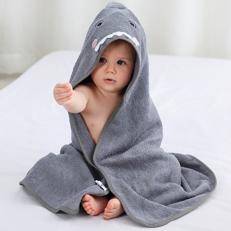 MICHLEY 75*75 cm Spring And Summer New Children's Bathrobe Animal Carton Baby Cape Bamboo Fiber Baby Animal Baby Towel Z1-SY