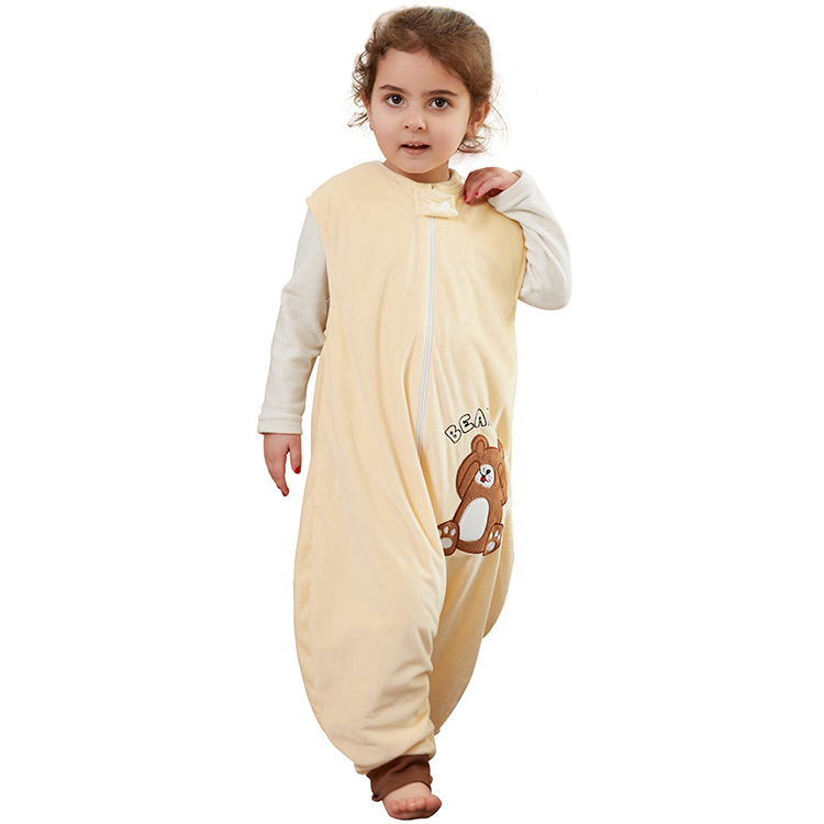 Michley Baby Sleeping Bag Sack Short Sleeve Autumn Swaddle Wearable Blanket for Boys Girls SD09-BR