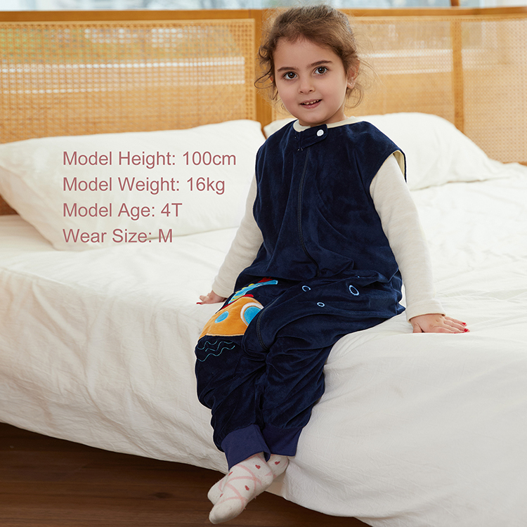 Michley Kids Fleece Sack Autumn Spring Children Sleep Kicker Toddler Wearable Blanket Sleeper SD09-HD