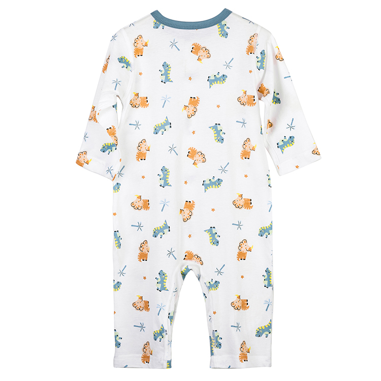 Michley Baby Boduits Baby Boy's Dinosaur Romper Jumpsuit, Girls 100% Cotton One-Piece Coverall XJL1